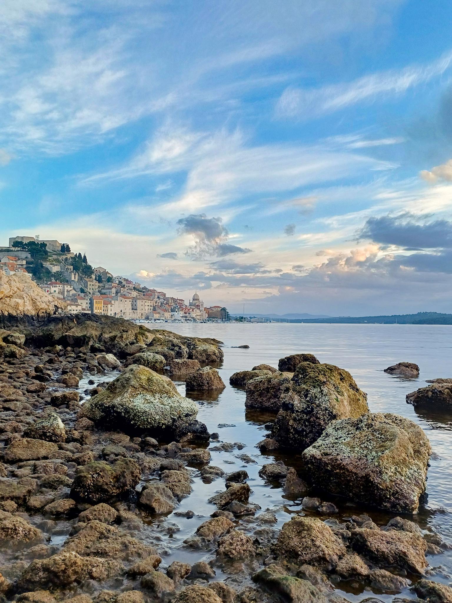 Šibenik city landscape photography - Croatian coastal city and Adriatic Sea views
